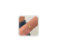 Cybche Boho Schmetterling Kette Armband Gold Hohlen Kreis Armband Metall Einstellbar Kleinen Schmetterling Armband Schmuck Für Frauen