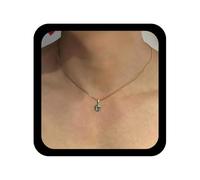 Cybche Gargantilla gótica azul turco, collar minimalista contra el mal de ojo, collares de cadena de serpiente dorada, collar de cadena de serpiente de color azul, joyería de protección para mujer