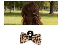 Cybche Leopardo De Impresión Del Arco Pinzas Para El Cabello Pequeño Arco Pinza De Garra Bowknot Hairs Garra Pasador Pequeño Satén Pelo Arcos Marrón Guepardo Impresión Hairclip Hairs(style1)