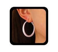 Cybche Pendientes De Aro Boho Círculo Púrpura Esmalte Círculo Pendientes Pendientes De Aro Huggie Grande Minimalista Huggie Pendientes Joyería Geométrica Exagerada Para Las Mujeres