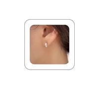 Cybche Pendientes vintage pequeños de lágrima, aretes de gota de agua, aretes de aro de lágrima dorados, aretes minimalistas de gota pequeña, joyería para mujeres y niñas, Zinc, No es una piedra