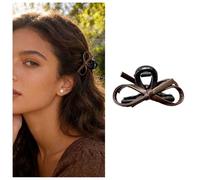 Cybche Pequeño Arco Pinza De Cuero Pinza De Pelo Arco Marrón Bowknot Hairclip Arcos Pelo Garra Bowknot Hairs Garra Barrette Decorativos Hairs Accesorios Joyería Para Mujeres Tocado