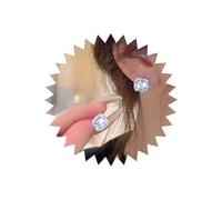 Cybche Vintage Cuadrados Pendientes De Circonio Cúbico De Cristal Redondo Stud Pendientes De Plata Cuadrados Pendientes Halo Pave Diamantes De Imitación Pendientes De Brillo Halo De Cristal Pendientes