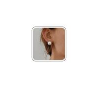 Cybche Vintage Runde Kuppel Ohrringe Silber Metall Halbe Kugel Form Ohrringe Minimalistische Runde Kuppel Taste Ohrstecker Hochglanzpoliert Schmuck Für Frauen