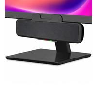 Cyber Acoustics Barra de altavoz USB - Altavoz estéreo alimentado por USB, barra de altavoces que se sujeta fácilmente al monitor, controles convenientes (CA-2890)