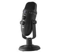 Cyber Acoustics Micrófono USB Profesional con Patrones de grabación duales, grabación de 24 bits con monitoreo de latencia Cero, Compatible con PC y Mac (CVL-2230)