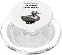 Cyber Duck - Pato más duro del mundo - Pájaro de titanio poligonal PopSockets PopGrip para MagSafe