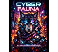 Cyber Fauna: A Futuristic Animal Coloring Book for Adults