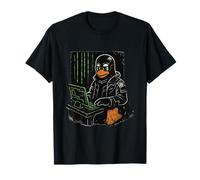 Cyber Linux Hacker Penguin Desarrollador Mundo Virtual Camiseta