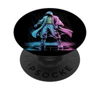 Cyber Monk Storm Brazo robótico Streetwear Futurista PopSockets PopGrip Adhesivo