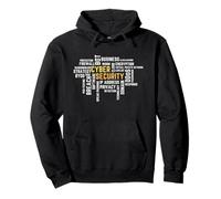 Cyber Security Word Cloud for IT Professionals - Hombre Sudadera con Capucha