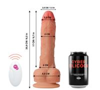 CYBER Silicock Control Remoto Master Huck - Juguete Erótico Realista De Silicona Hipoalergénica