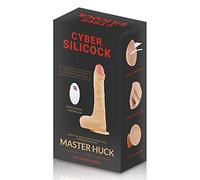 Consolador realístico cyber silicock remote master control con ventosa - Profundidad: 85 mm, Couleur: Nude, Rayon: Couple, Longitud: 270 mm, Ancho: 150 mm