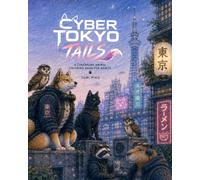 Cyber Tokyo Tails: A Cyberpunk Animal Coloring Book for Adults