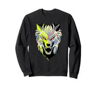 Cyber Wolf Futurista Animal Design Sudadera