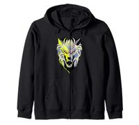 Cyber Wolf Futurista Animal Design Sudadera con Capucha