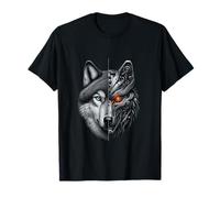 Cyber Wolf Hybrid: estilo futurista para entusiastas de la ciencia ficción Camiseta