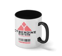 Cyberdyne Systems ART By Dune Inspired By Terminator Blanca taza de café con RIM Negro y manija Mug