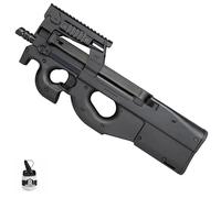 Cybergun P90 AEG Black eléctrica (6MM) | Pack Pistola de Airsoft. Electrica (biberon de 0,20g).