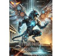 Cybernetic Mythological Creatures: coloring book Relaxing & Creative for Adults and Kids Ages 8+