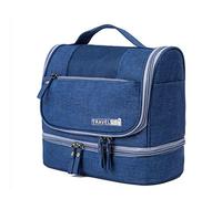 CYBERNOVA Bolsa de Aseo para Viajes, Kit Grande de Organizador cosmético Resistente al Agua, Bolsa de Aseo compacta Hombres y Mujeres (Azul)