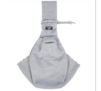 CYBERNOVA Pequeño Perro Gato Portador de Eslinga para 1-7.5kg, con Bolsillo, Bolsa de Mascota de Mano Libre para Perro Gato Cachorro para Viajar y Caminar al Aire Libre(gris2)