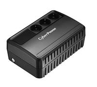 CyberPower BU650E USV 650VA/360W Línea interactiva, Compacto Negro Sistema de Alimentación Ininterrumpida (UPS) - Fuente de Alimentación Continua (UPS) (Línea interactiva, Tipo F (Schuko), Compacto, Sealed Lead Acid (VRLA), 0 - 40 °C, 45/65)