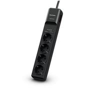 CyberPower P0420SUD0-DE limitador de tensión Negro 4 salidas AC 200 - 250 V 1,8 m