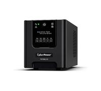 CyberPower SAI UPS Professional PR750ELCDGR, 750VA/675W, Onda Sinusoidal Pura, 4 Salidas, AVR, LCD, Torre Negra, 3 Años Garantía