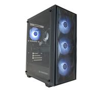 CYBERPOWERPC Regiment Gaming PC - AMD Ryzen 5 4500, Nvidia RTX 3050 6GB, 8GB RAM, 500GB NVMe SSD, 650W 80+ PSU, Wi-Fi, Windows 11, Sylph RGB
