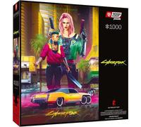 Cyberpunk 2077 - Puzzle Estilo Kitsch, 1000 Piezas, Juego de Rompecabezas Oficial, Dimensiones 68 x 48 cm