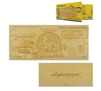 Cyberpunk 2077 - Réplica de eurodólar de metal chapado en oro de 24 quilates, edición numerada para coleccionista