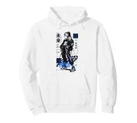 Cyberpunk Anime Girl Kanji Sci Fi Sudadera con Capucha