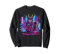 Cyberpunk Ardilla Samurai Japonés Anime Guerrero Otaku Sudadera