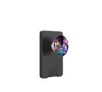 Cyberpunk City Sci Fi Night Tokio Japón Urban Noir Dystopia PopSockets PopWallet para MagSafe