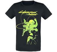 Cyberpunk Edgerunners - David and Lucy Hombre Camiseta Negro 100% algodón Regular