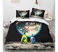 Cyberpunk Edgerunners Juego De Ropa De Cama Funda Nórdica Funda De Edredón De Microfibra Suave con Diseño De Impresión 3D para Niños Adolescentes Adultos Juego De 3 Piezas King（220x240cm）
