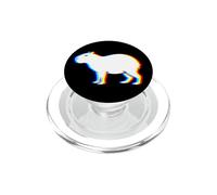 Cyberpunk Glitchcore Glitch Vaporwave Capybara Vibes PopSockets PopGrip para MagSafe