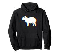 Cyberpunk Glitchcore Glitch Vaporwave Capybara Vibes Sudadera con Capucha