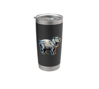 Cyberpunk Glitchcore Glitch Vaporwave Capybara Vibes Vaso térmico de acero inoxidable de doble pared