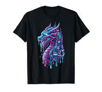 Cyberpunk Guangzhou China Dragon Futuristic Cityscape Camiseta