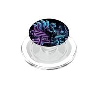 Cyberpunk Kitsune Torii Japanese Fox Synthwave Vaporwave PopSockets PopGrip para MagSafe