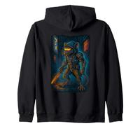 Cyberpunk Rat Warrior - Arte Samurai Urbano Sudadera con Capucha