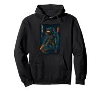 Cyberpunk Rat Warrior - Arte Samurai Urbano Sudadera con Capucha