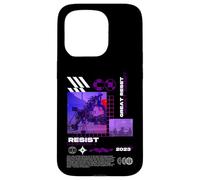 Cyberpunk Resist Gran Reset Anime Dystopian Carcasa para iPhone 15 Pro