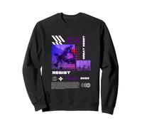 Cyberpunk Resist Gran Reset Anime Dystopian Sudadera