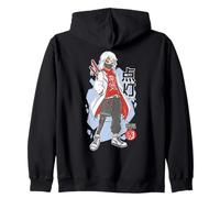 Cyberpunk Samurai Anime Techwear Mecha Cyber Ninja Estética Sudadera con Capucha