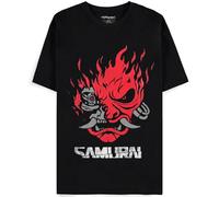 Cyberpunk Samurai - BandMerch Hombre Camiseta Negro L 100% algodón Vorne Bedruckt Regular