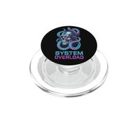 Cyberpunk Skull System Sobrecarga Octupus Techno Rave Art PopSockets PopGrip para MagSafe
