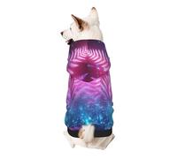 Cyberpunk - Sudadera con capucha para perro de la selva, ropa de poliéster suave y transpirable para mascotas para perros pequeños, niños y niñas